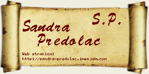 Sandra Predolac vizit kartica